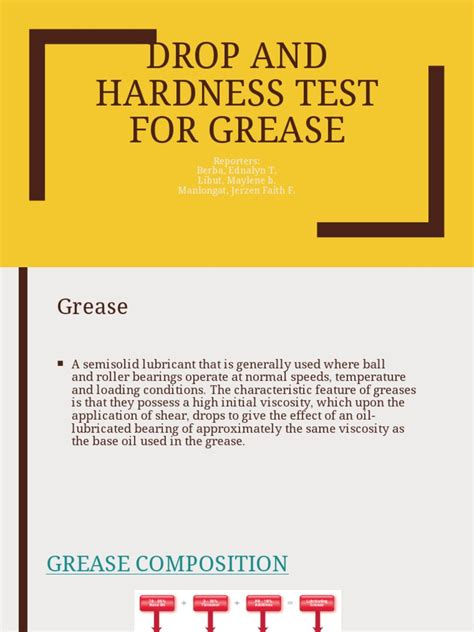 drop and hardness test of grease pdf|d 566 grease standard.